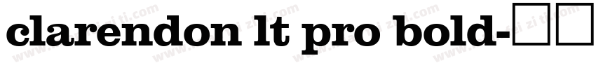 clarendon lt pro bold字体转换